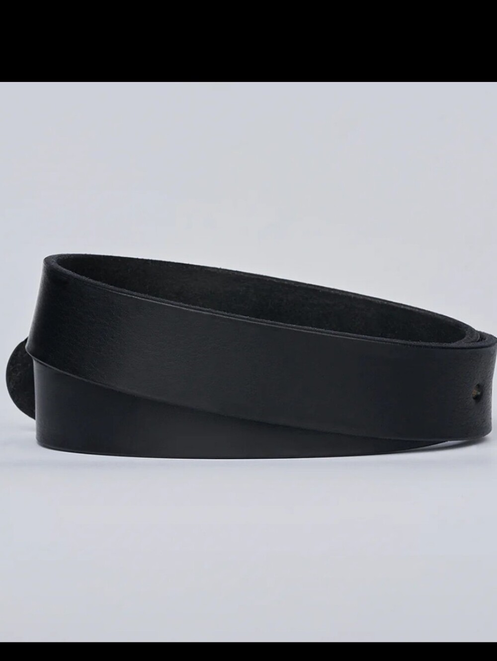 Hanks Belts Mens Gunner Stitched Black Leather Belt Size 56 Full Grain Leather — image 6 of 8